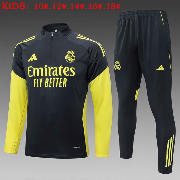 Ninos Sudadera De Training Real Madrid 2025-2026 Negro 5